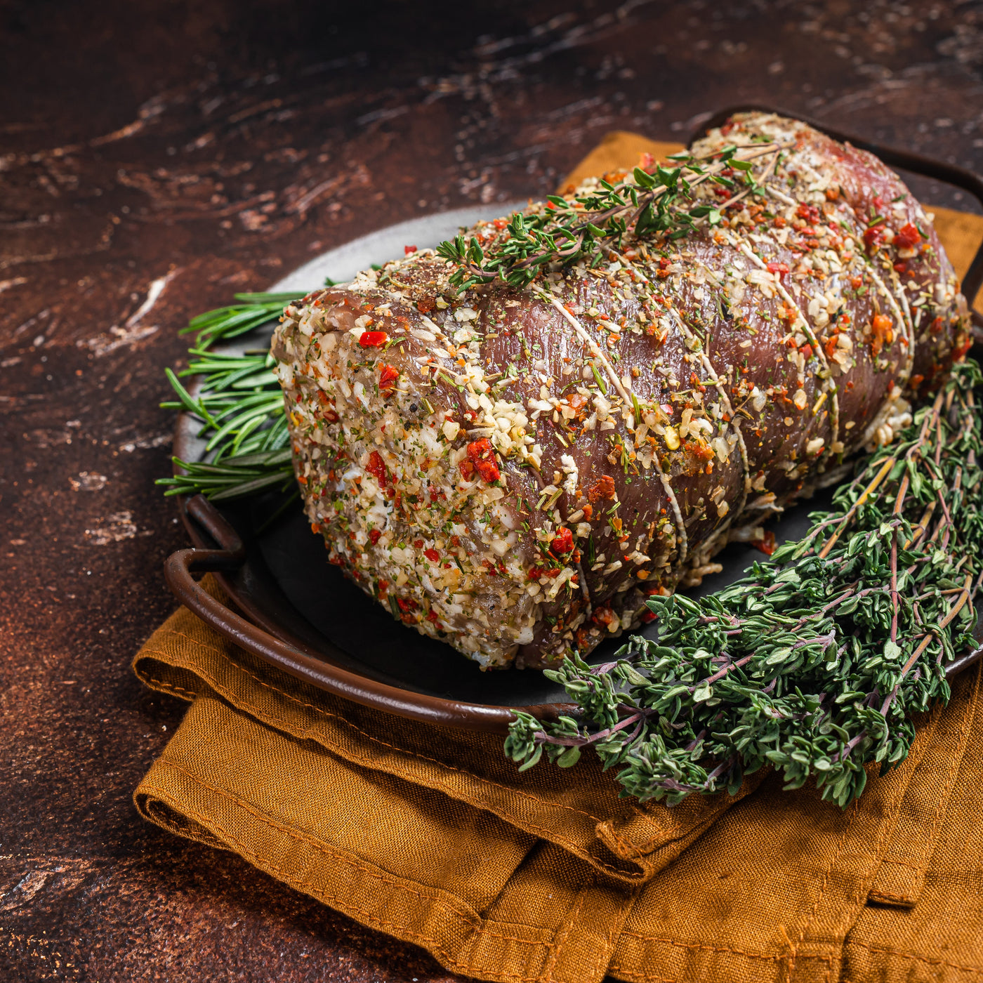 gevulde bavette rollade